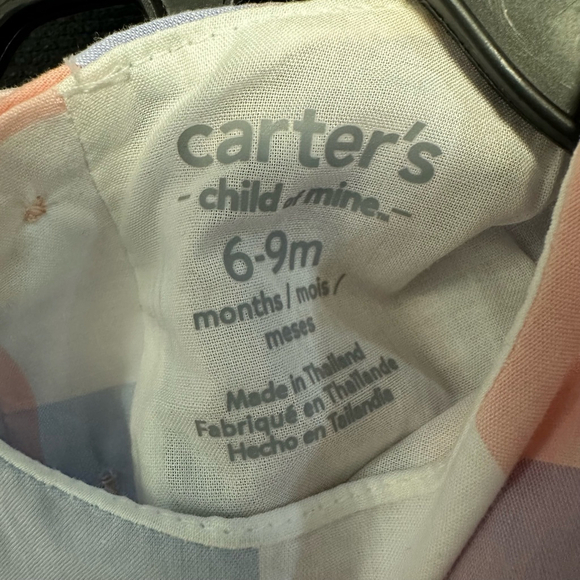 Carter’s Baby Girl Lot of 2 Dresses Spring Summer 12 M & 6-9 M NWT NEW Sundress - Picture 16 of 16